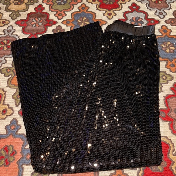 Lisa Rinna Collection Black Sequin Pantsuit - Picture 6 of 6